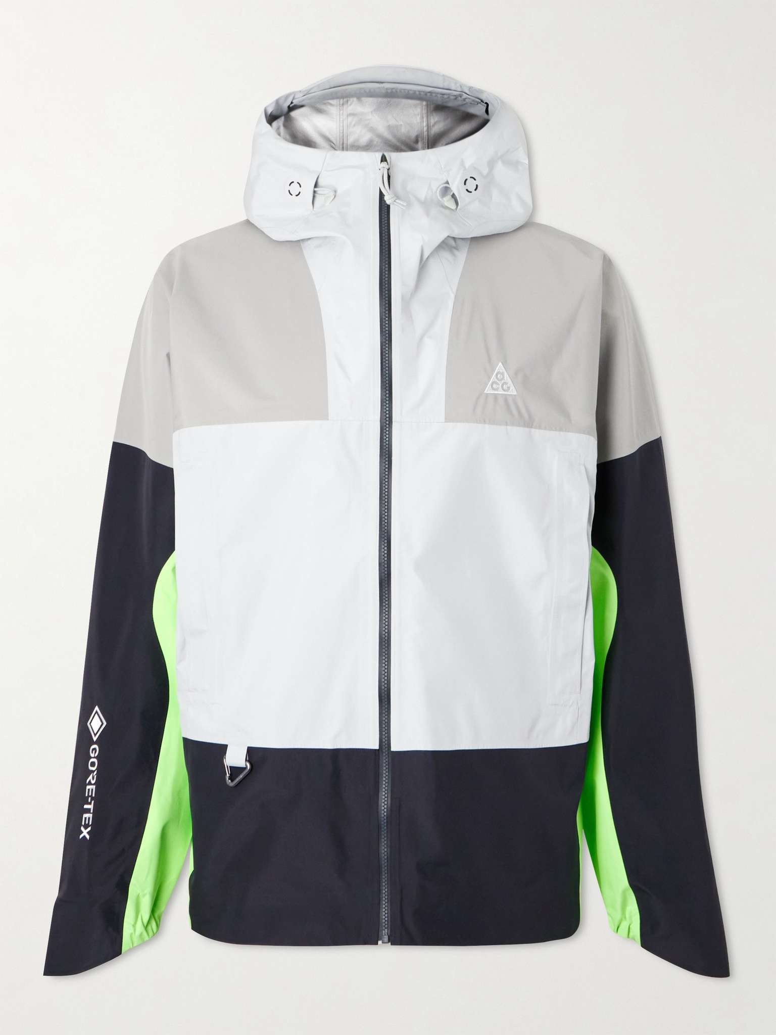 Storm-Fit ADV Colour-Block Recycled-Shell Hooded Jacket - 1