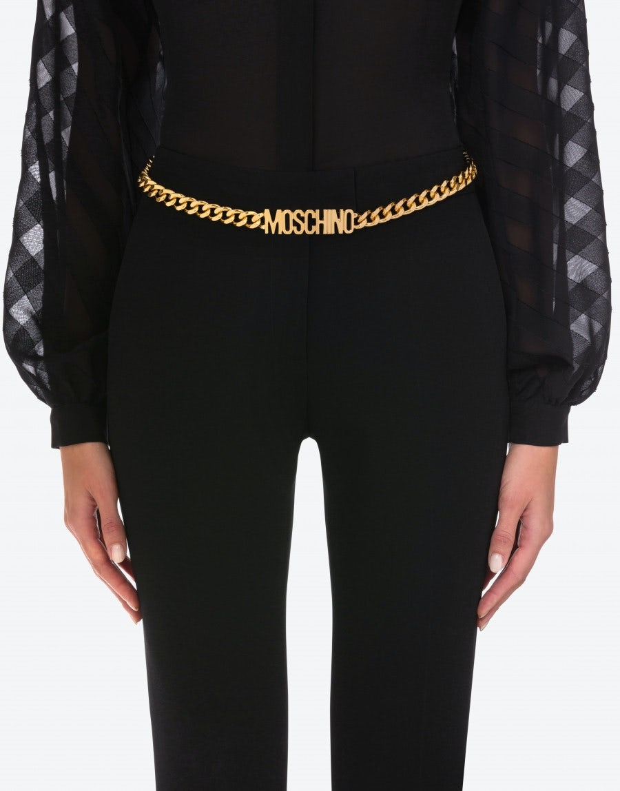 LETTERING LOGO CHAIN BELT - 4