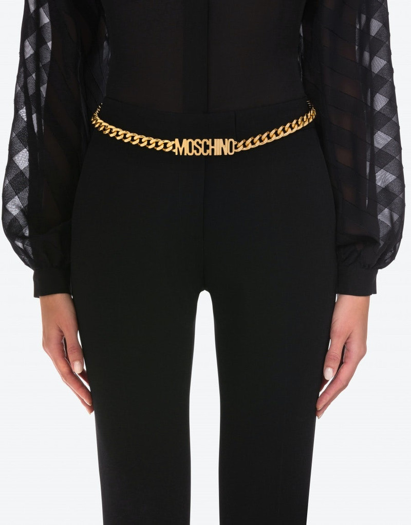 LETTERING LOGO CHAIN BELT 4