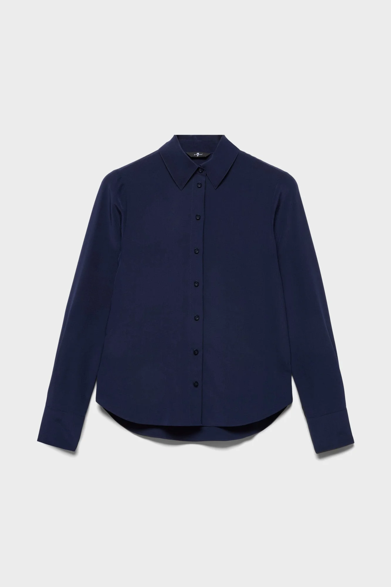 LONG SLEEVE SLIM FIT BLOUSE in Silk - 1