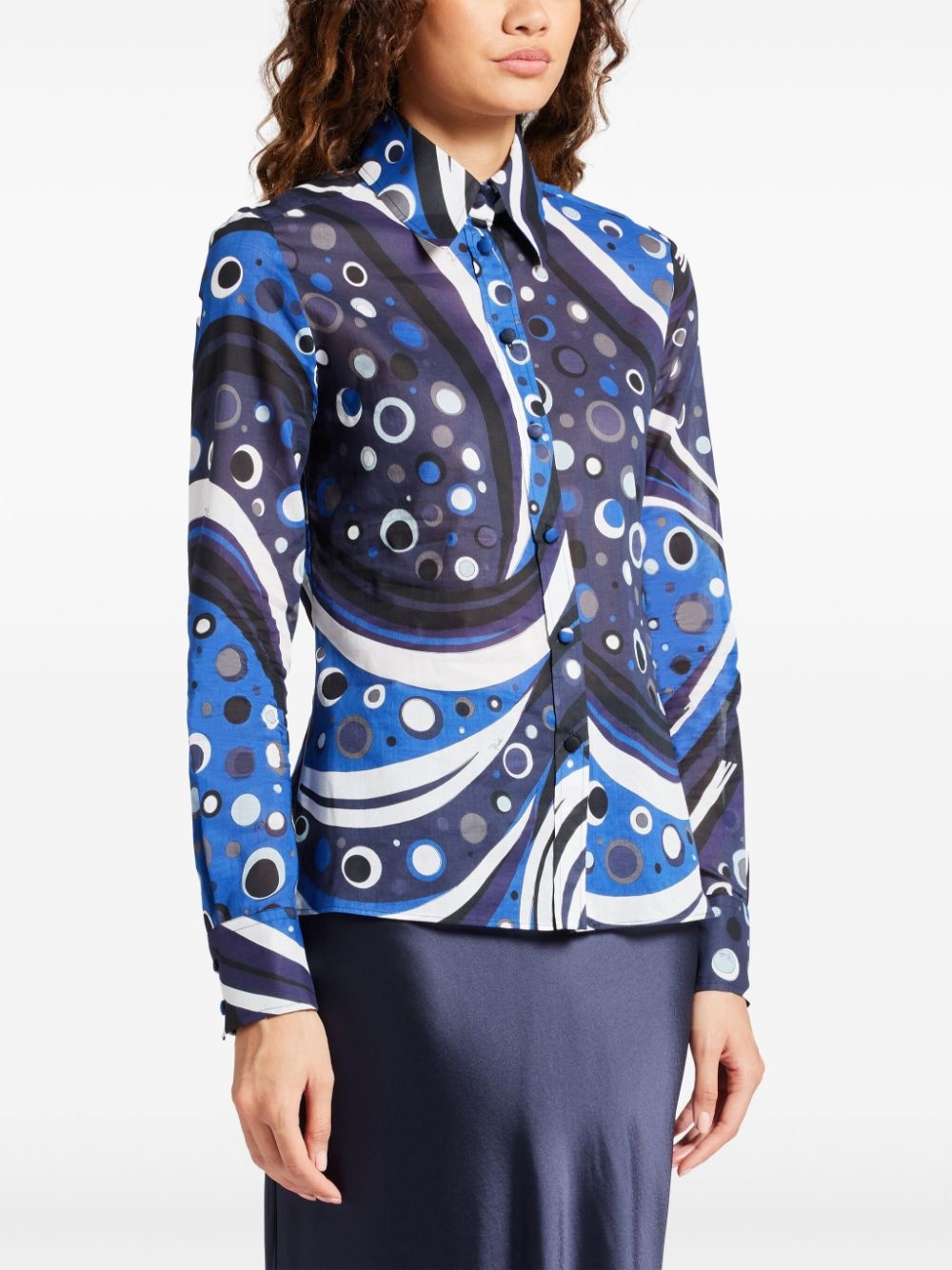 Fontane-print cotton shirt - 3