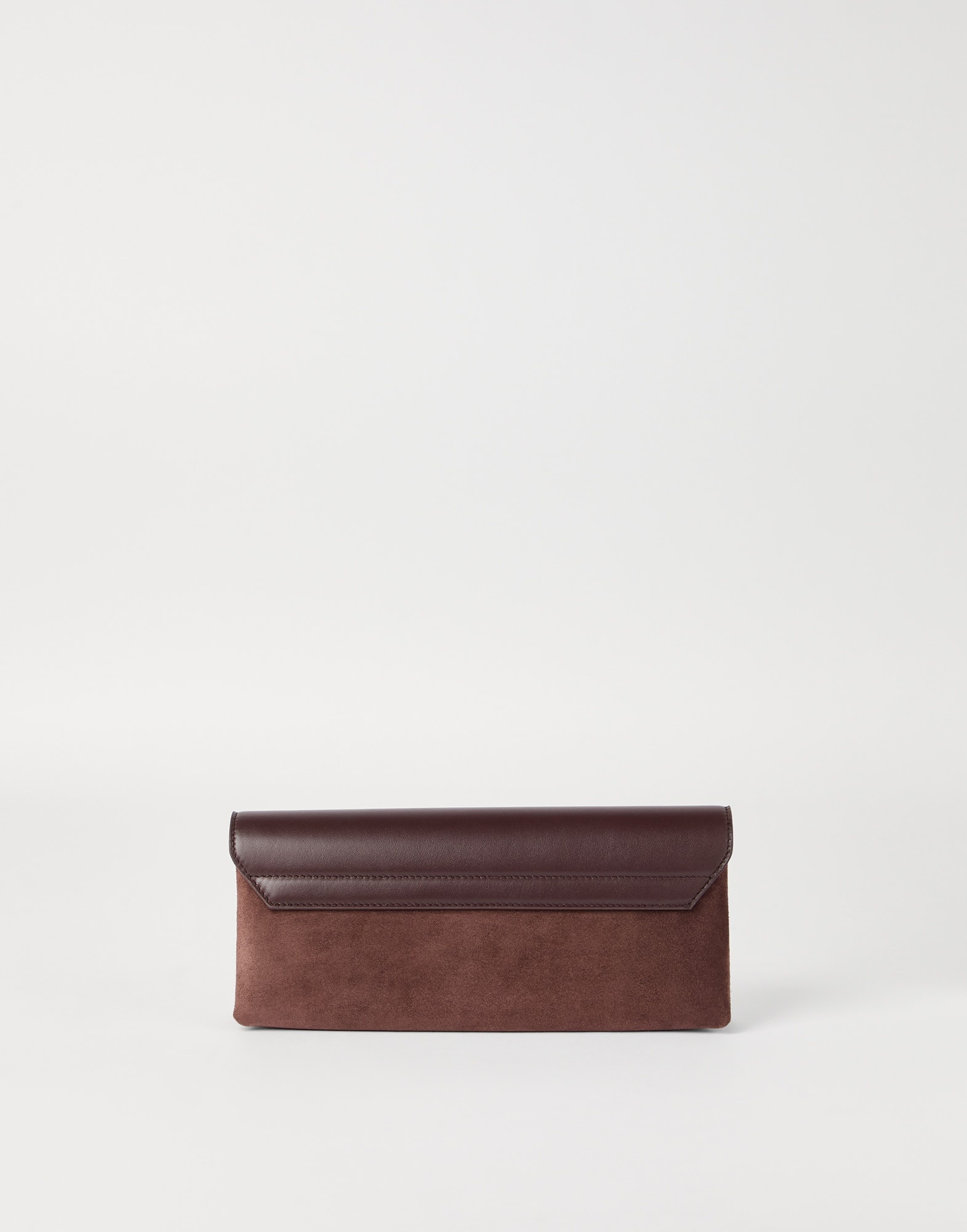Sartorial pouch bag in suede and calfskin - 2