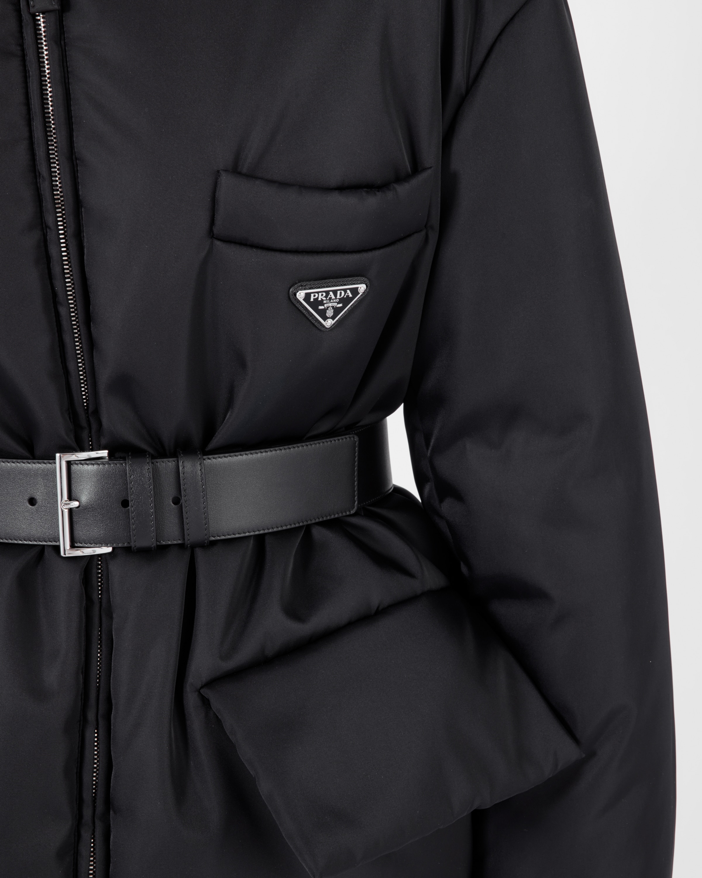 Re-Nylon hooded down jacket - 4