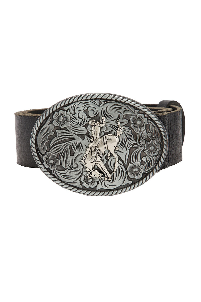 Metal Buckle Leather Belt 3
