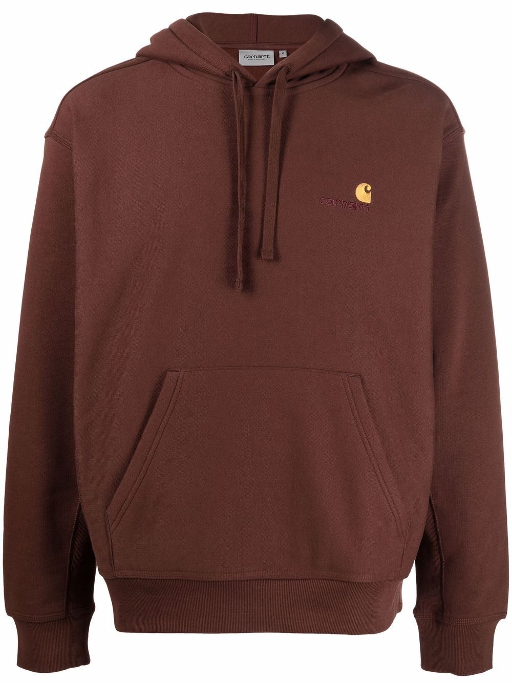 logo-embroidered hoodie - 1