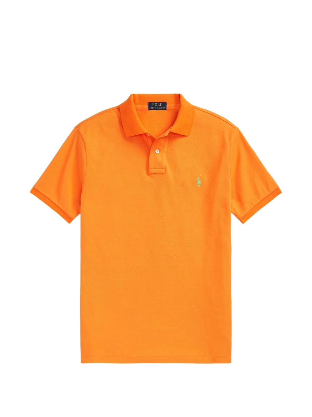 logo-embroidered piqué polo shirt - 1