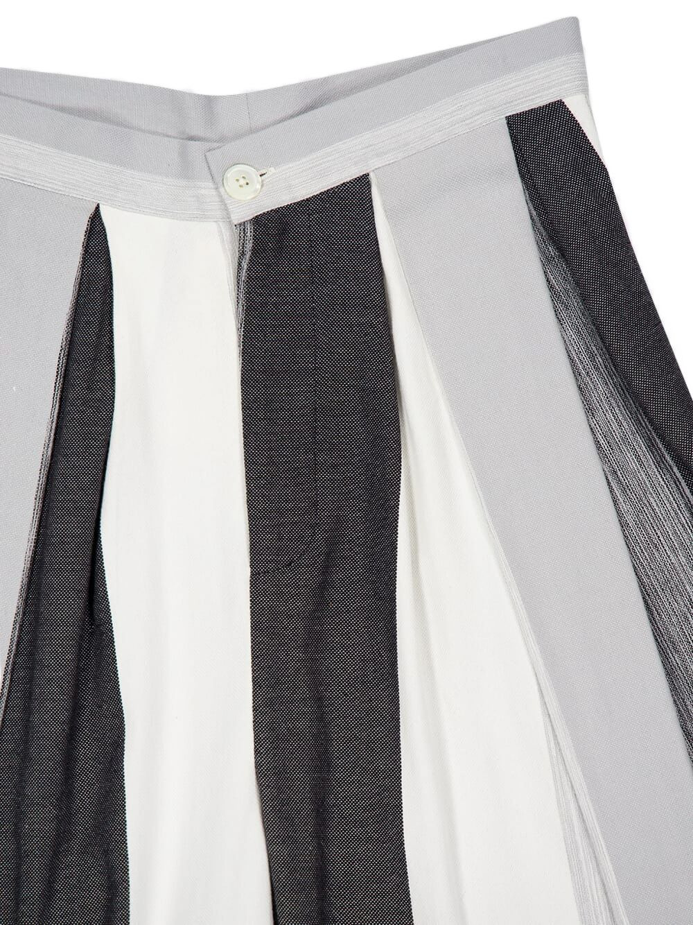 pleated stripe trousers - 3