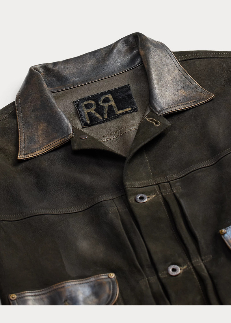 Leather-Trim Suede Jacket 3