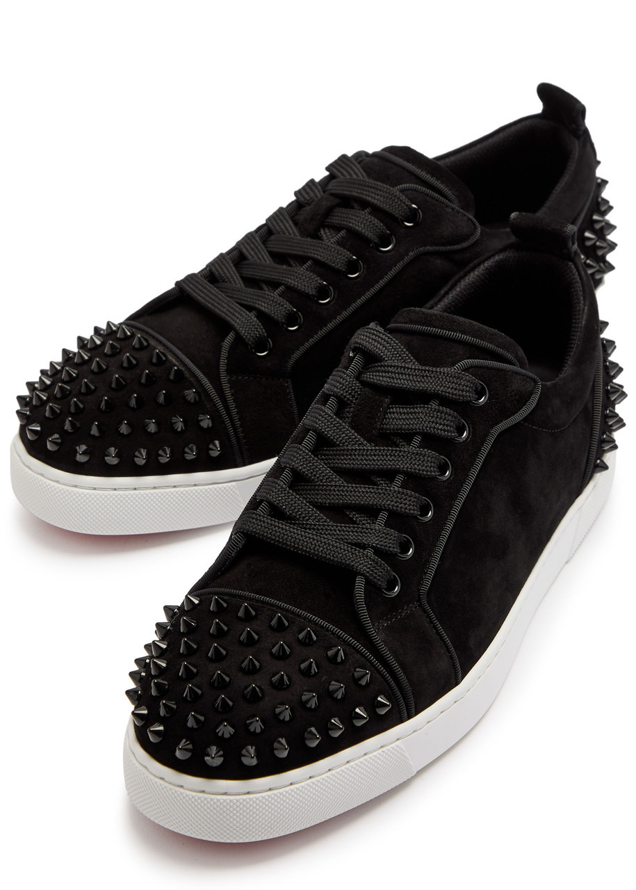 Christian Louboutin Louise Junior Spikes Suede Sneakers - 3