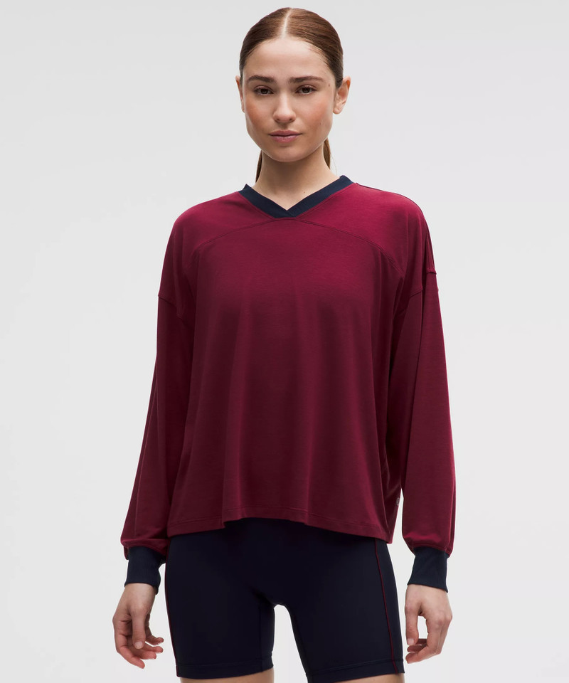 Jersey Training V-Neck Long-Sleeve Shirt 1