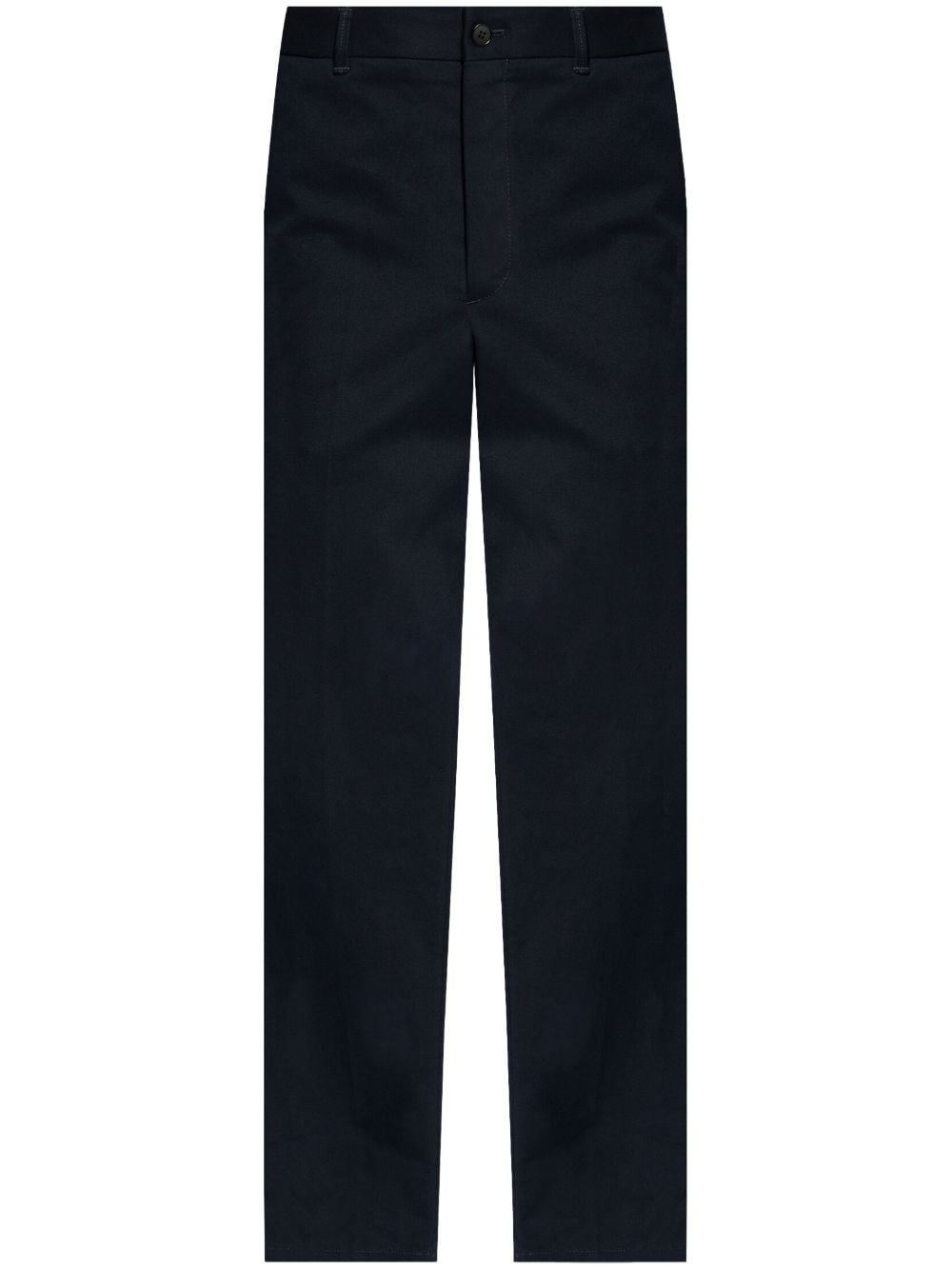 straight-leg cotton trousers - 1
