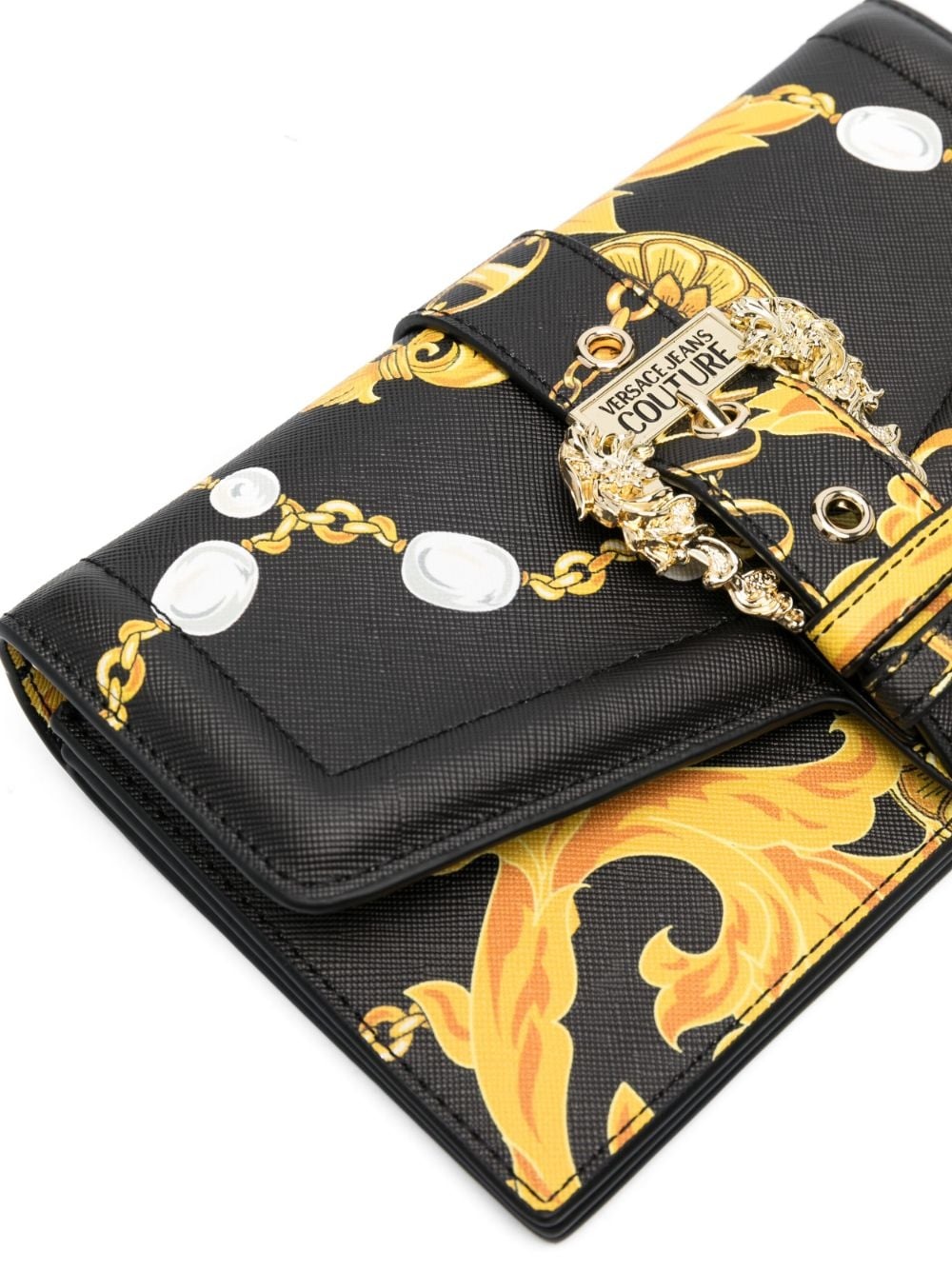 baroque-print cross body bag - 5