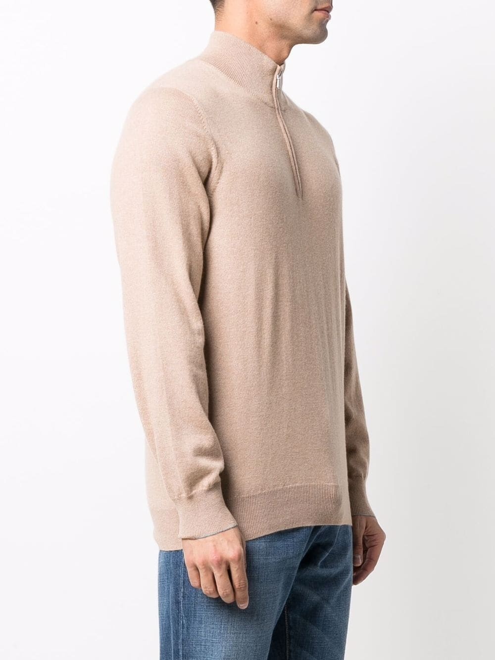 zip-through cashmere jumpr - 3