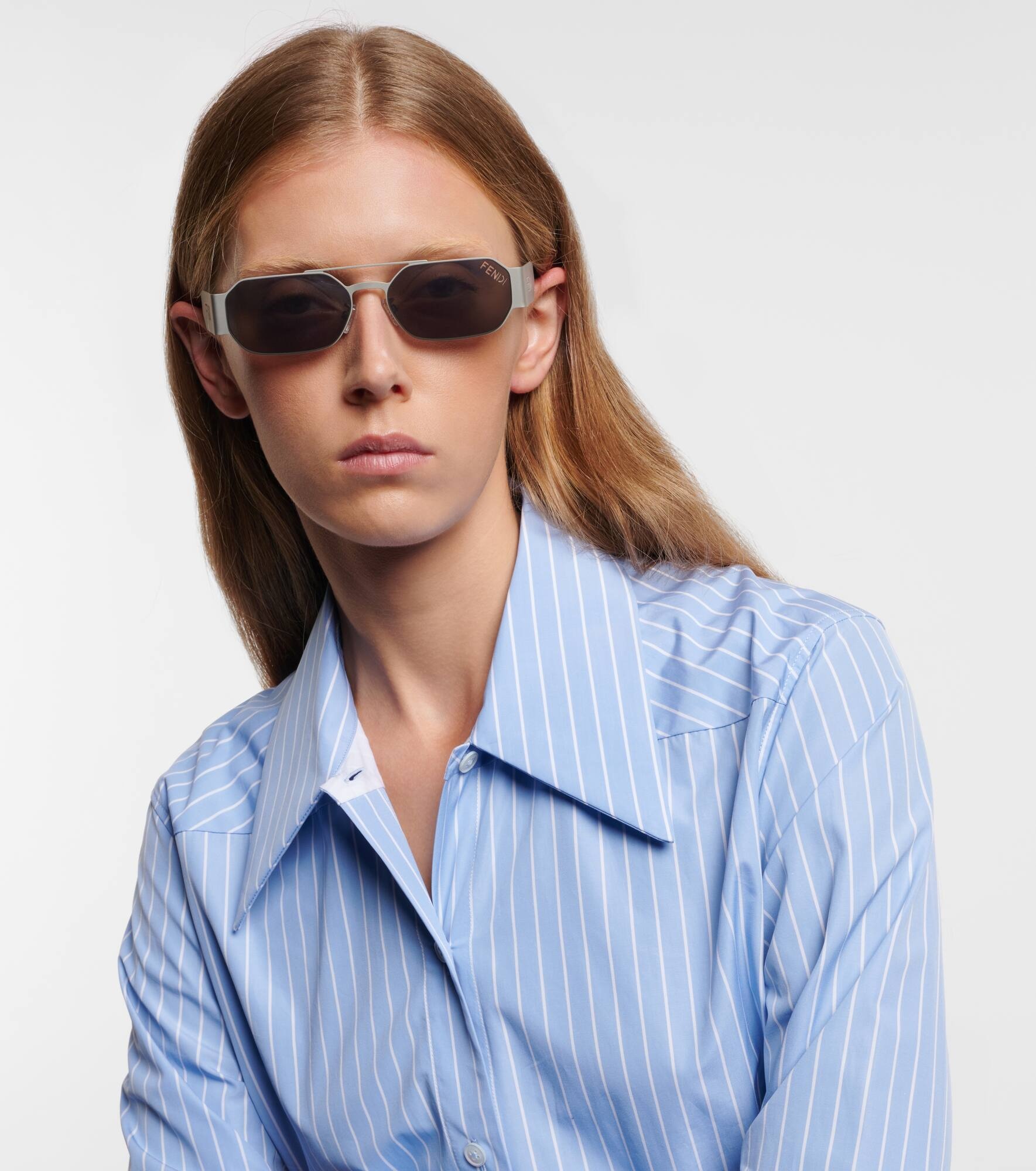 Fendi Cut Out square sunglasses - 3