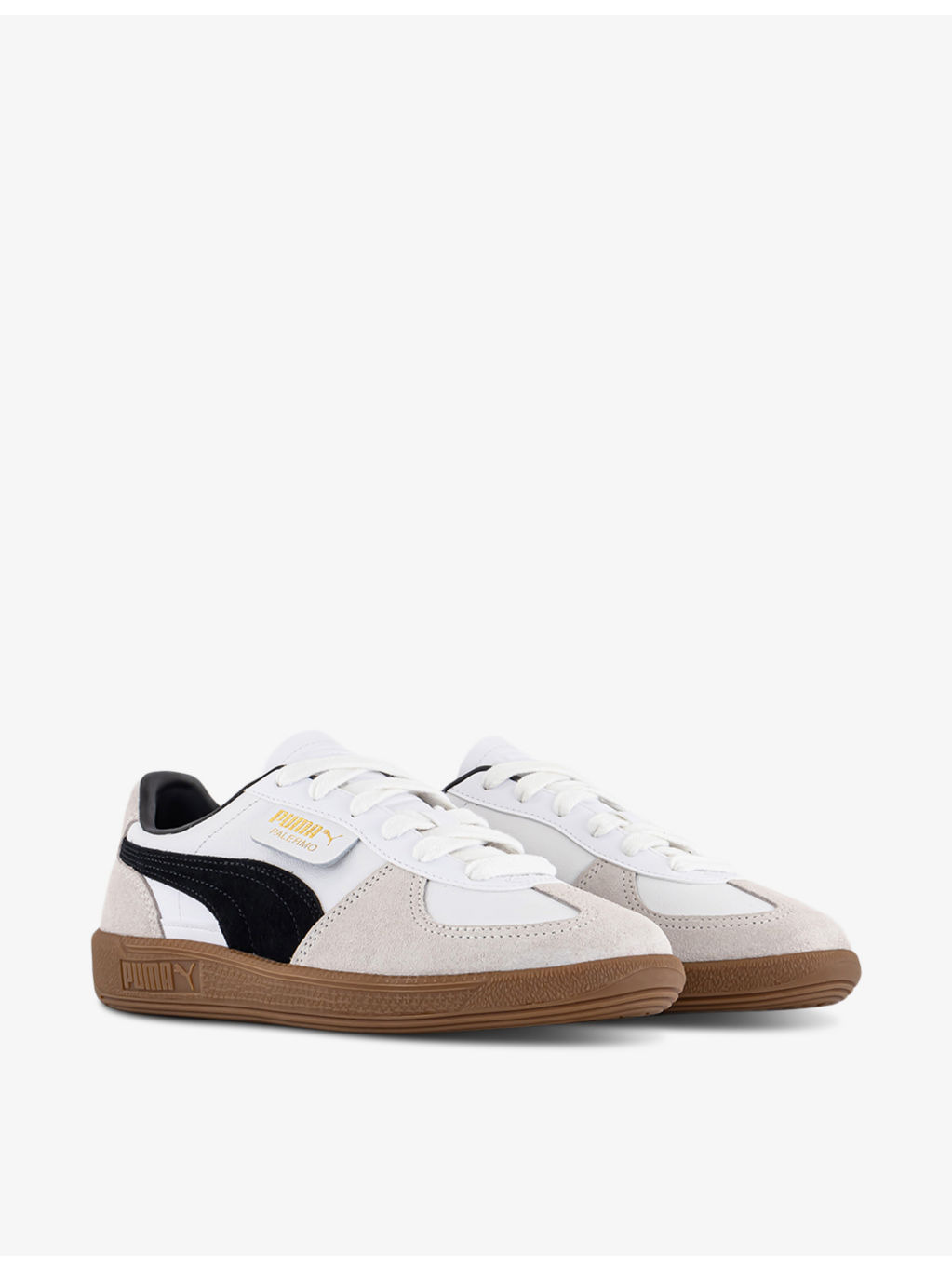 Palermo logo-tab suede low-top trainers - 3