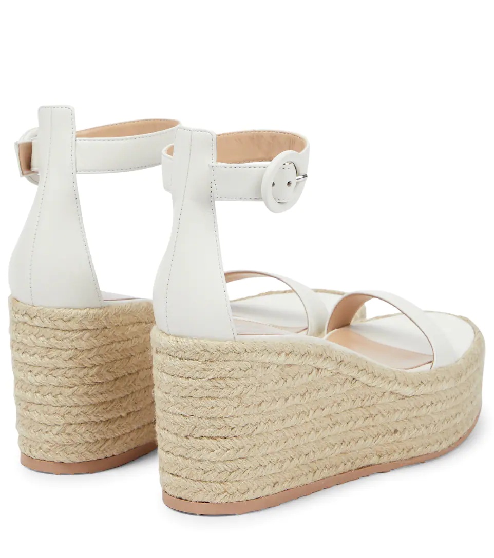 Portofino leather espadrille wedges - 3