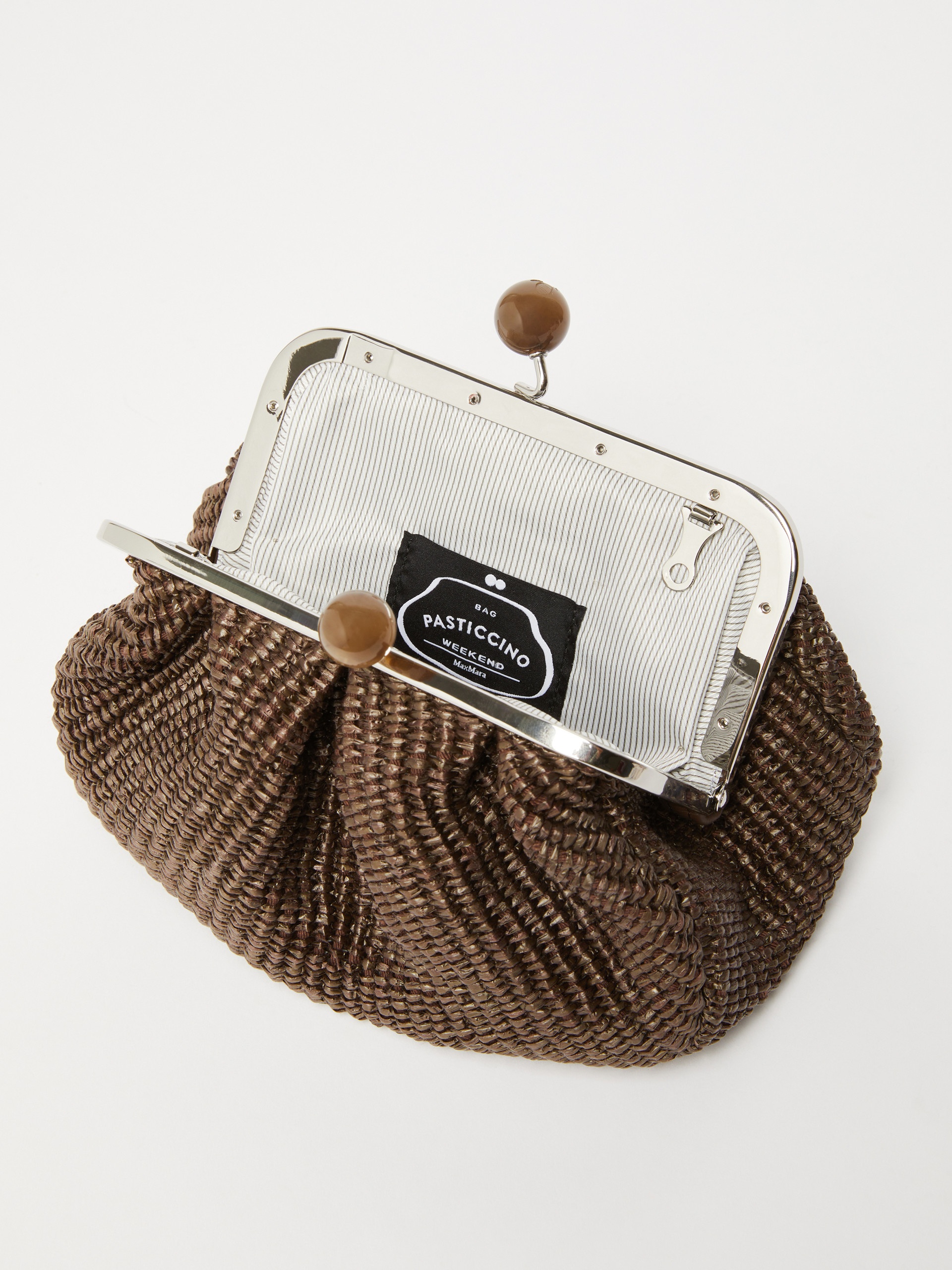 PALMAS Small raffia-effect Pasticcino Bag - 6