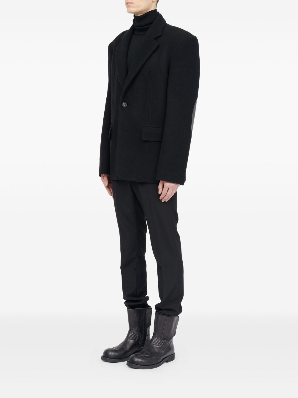 elbow-patch blazer - 5