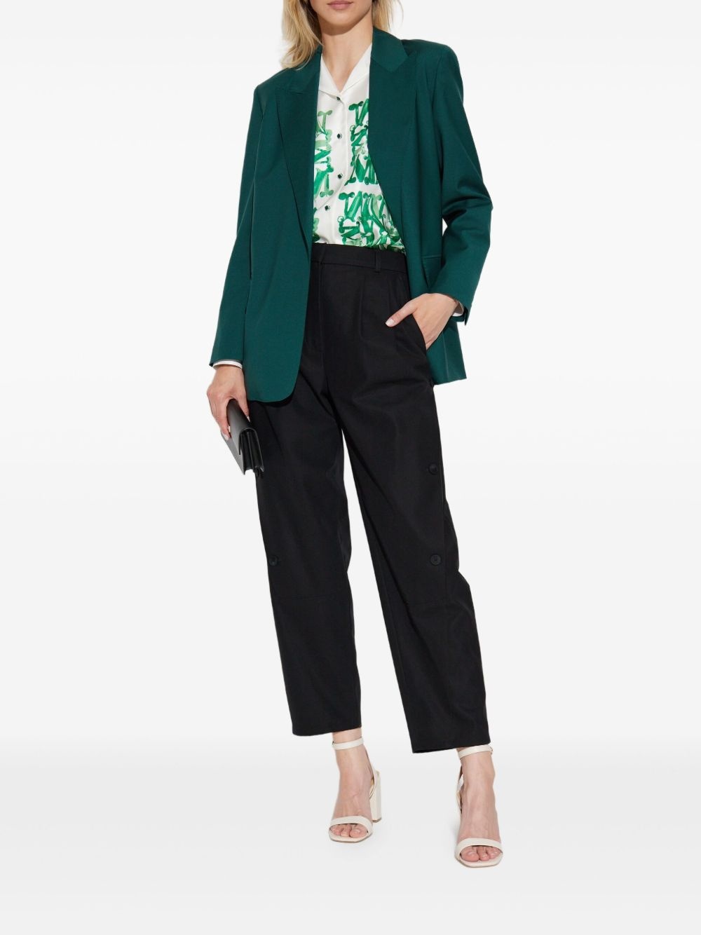 belted blazer - 2