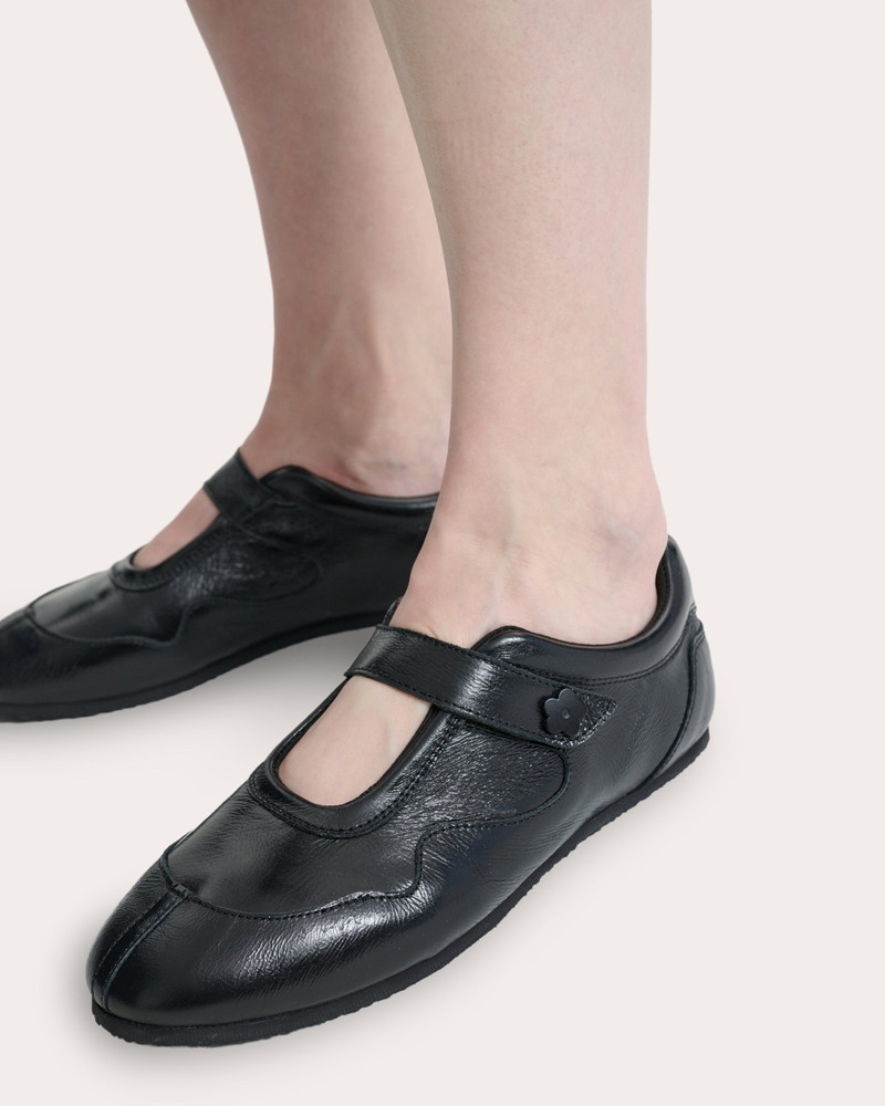 CECILIE BAHNSEN Cosmo Textured Leather Mary Jane Sneaker outlook