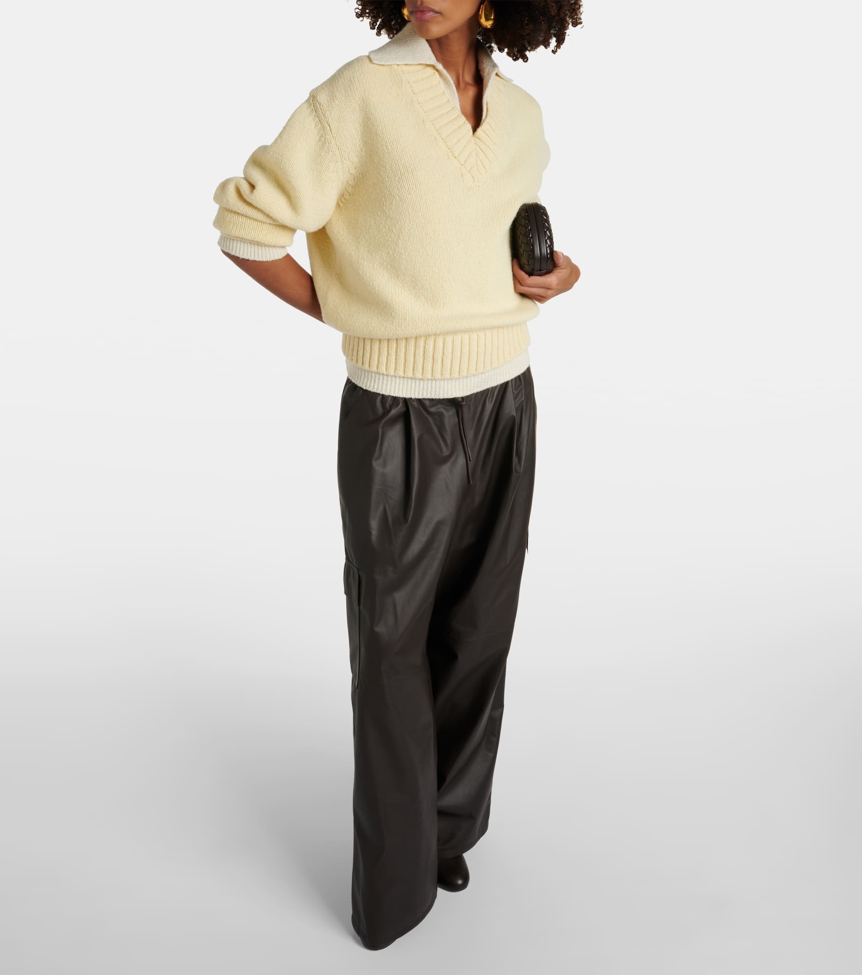 Leather cargo pants - 2