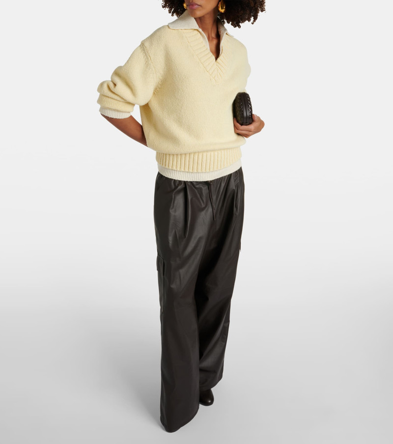 Yves Salomon Leather cargo pants outlook