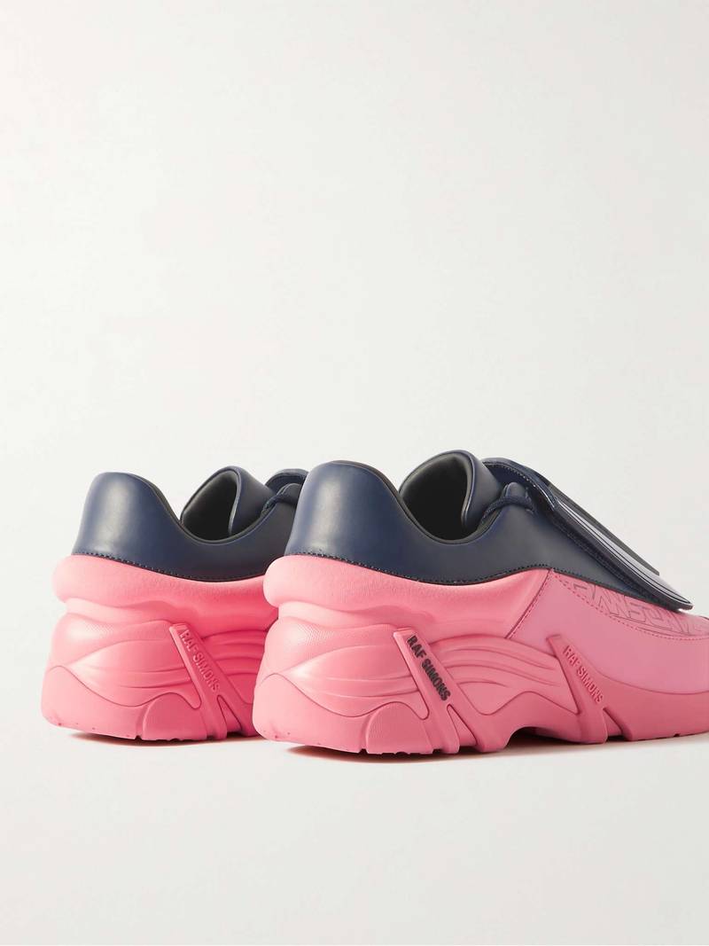 Antei Shell and PVC-Trimmed Leather Sneakers 5