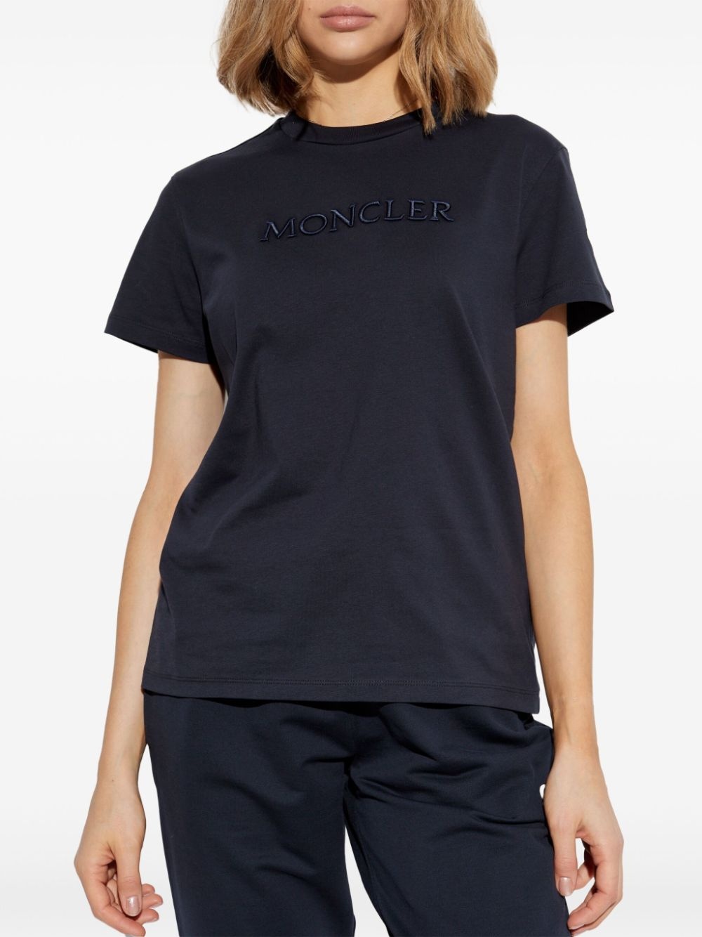 logo-embroidered T-shirt - 3