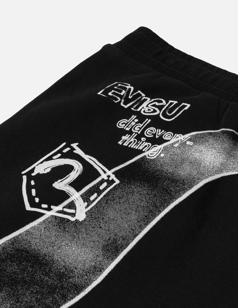 Hand-drawn Daicock Print Sweatshorts 8