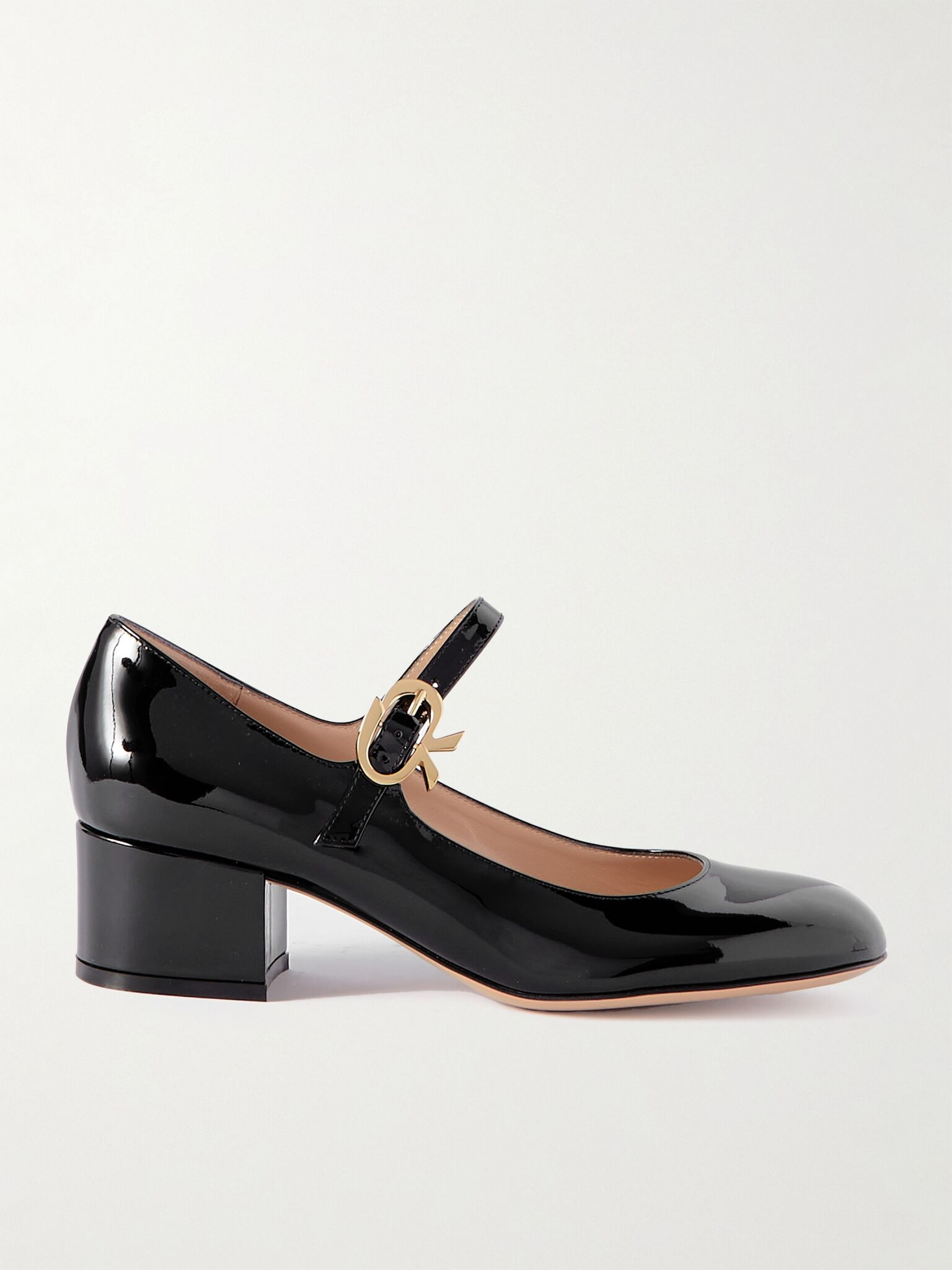 Ribbon 45 patent-leather Mary Jane pumps Black - 1