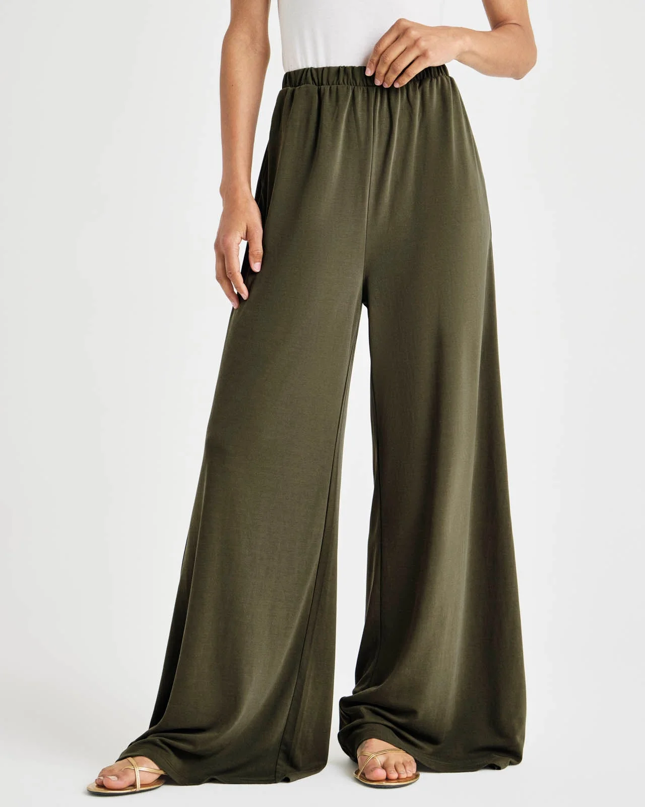 Giada Sandwash Palazzo Pant - 1