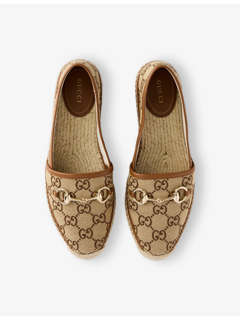 Horsebit GG Canvas Espadrilles - 2