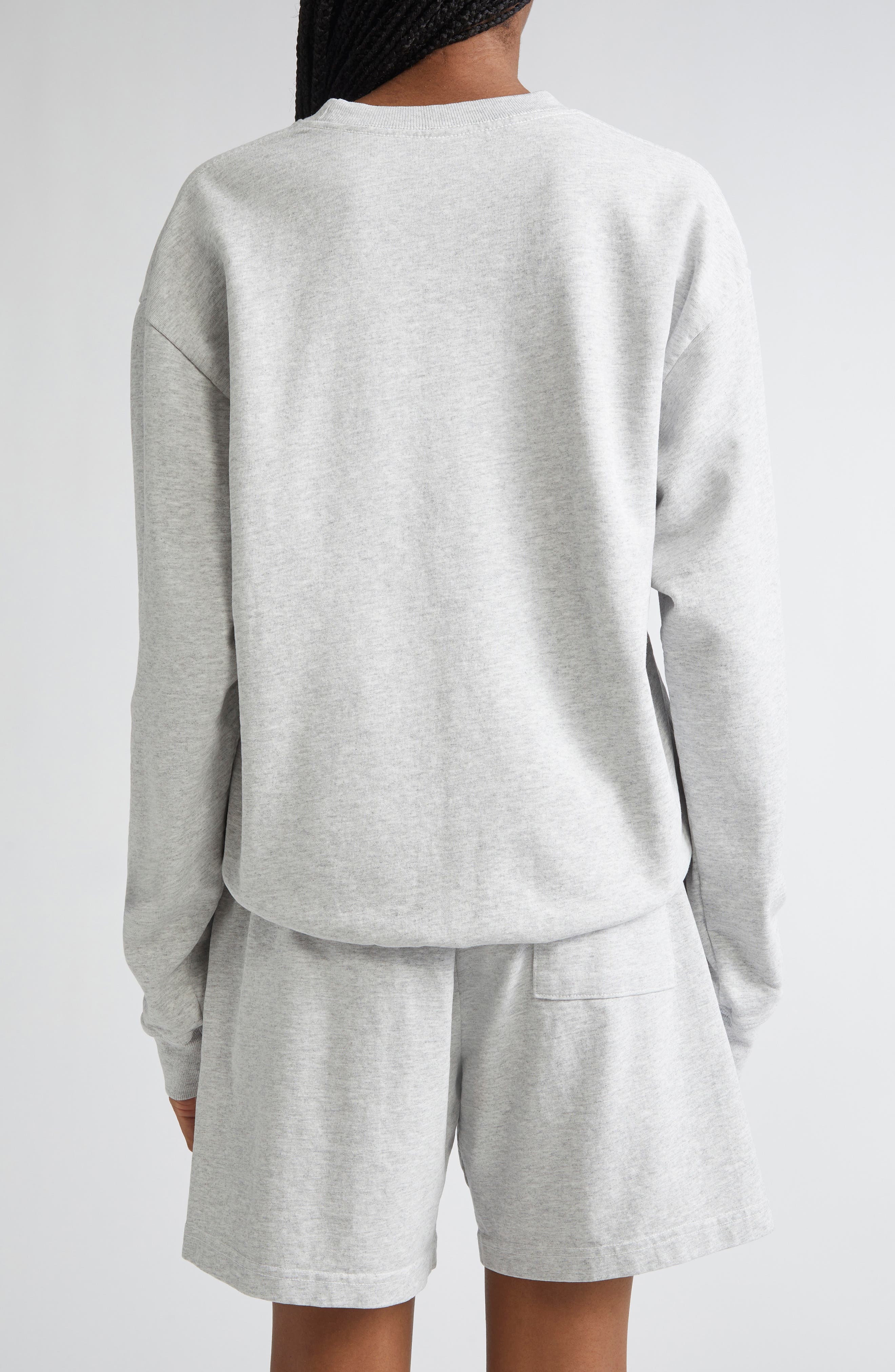 Sporty & Rich California Crewneck Sweatshirt in Heather Gray at Nordstrom - 3