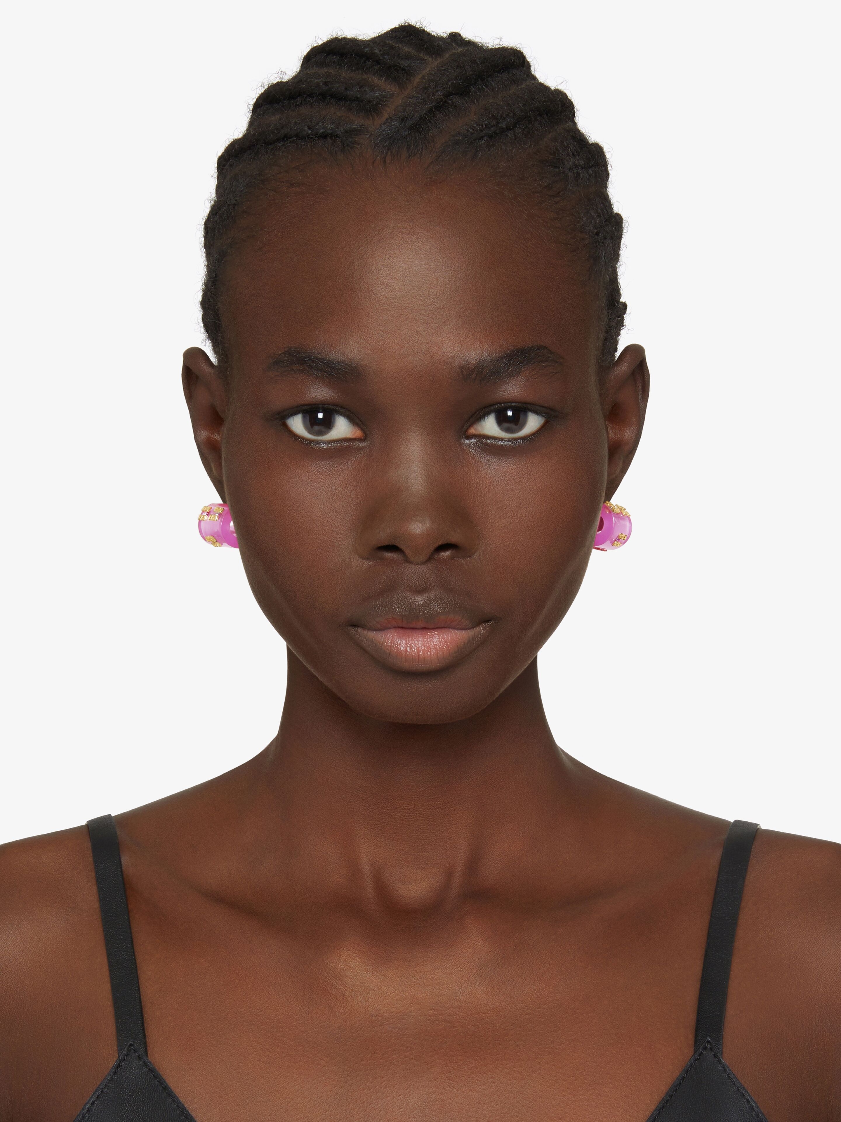 4G PLUMETIS EARRINGS WITH CRYSTALS - 3