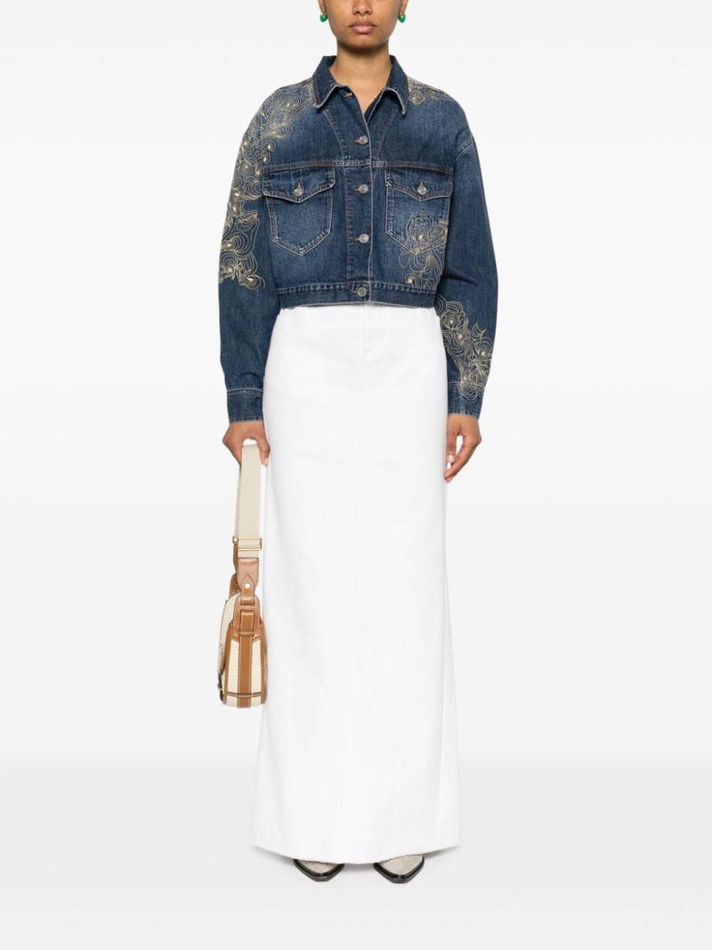 Isabel Marant Isleya cropped denim jacket outlook