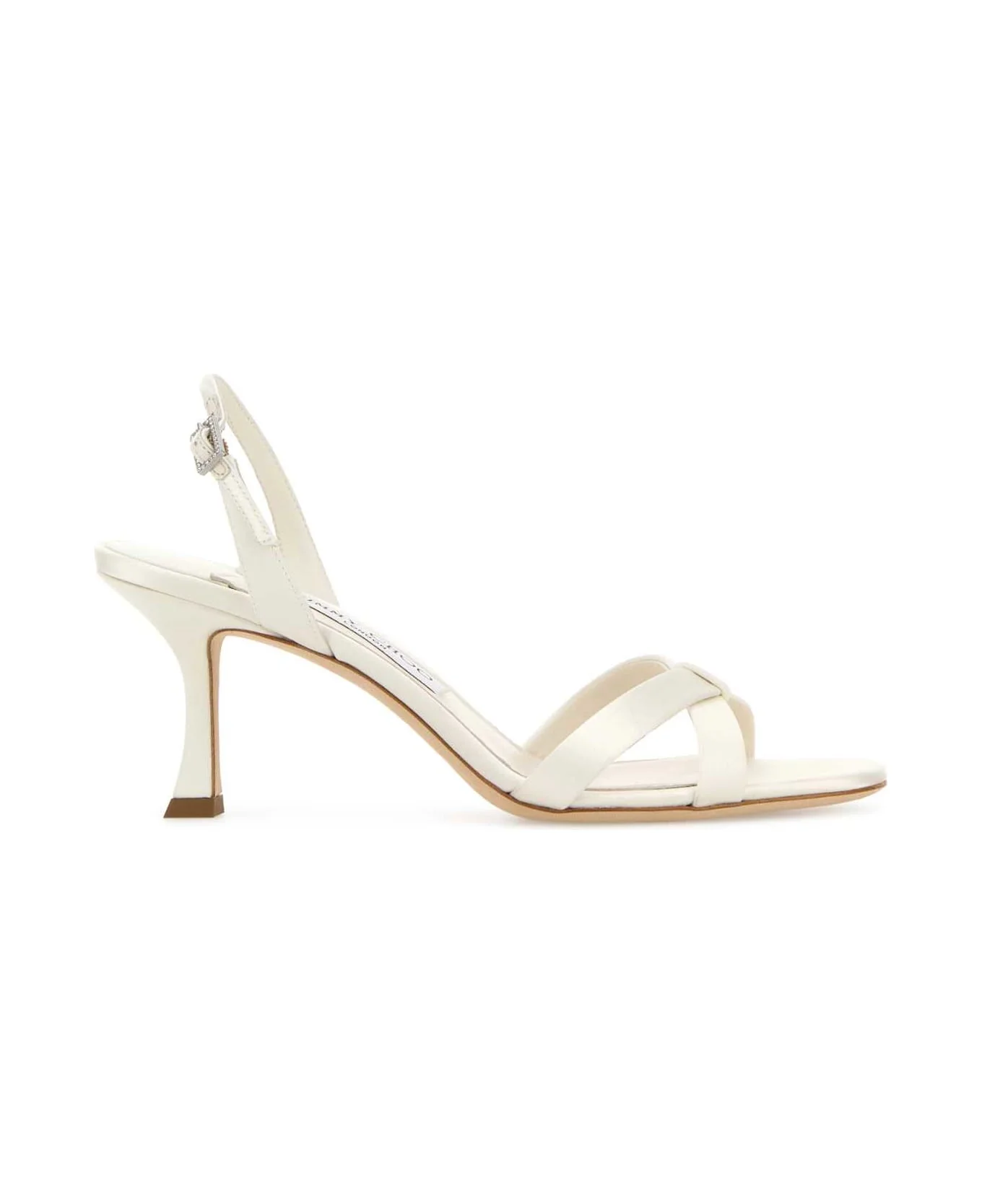 Ivory Satin Elsy 70 Sandals - 1