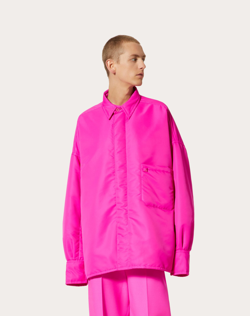 NYLON SHIRT JACKET WITH STUD DETAIL 3