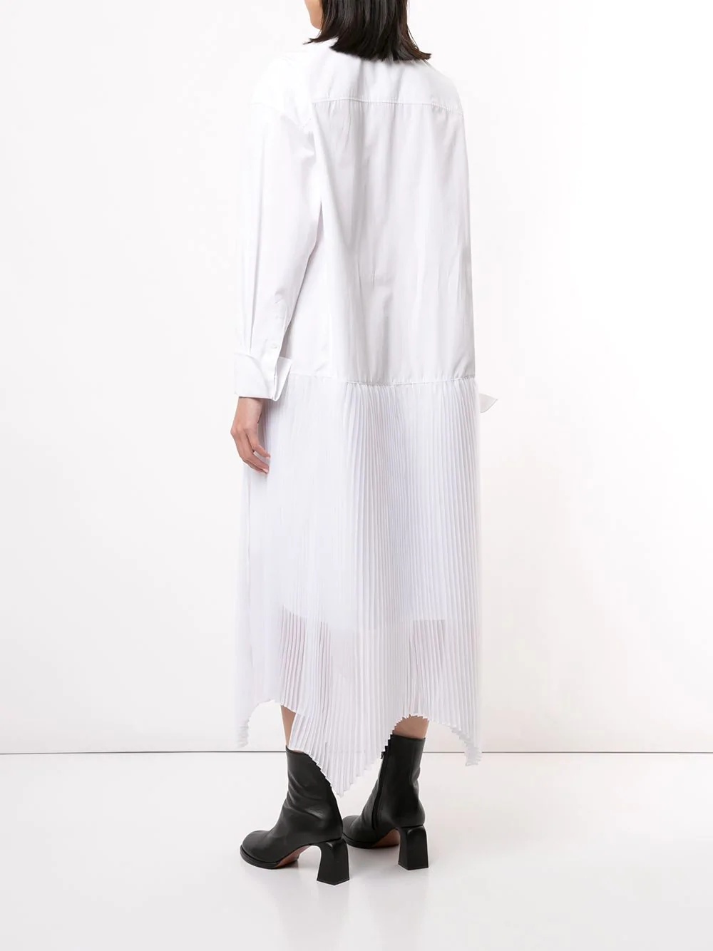 pleated shirt dress - 4