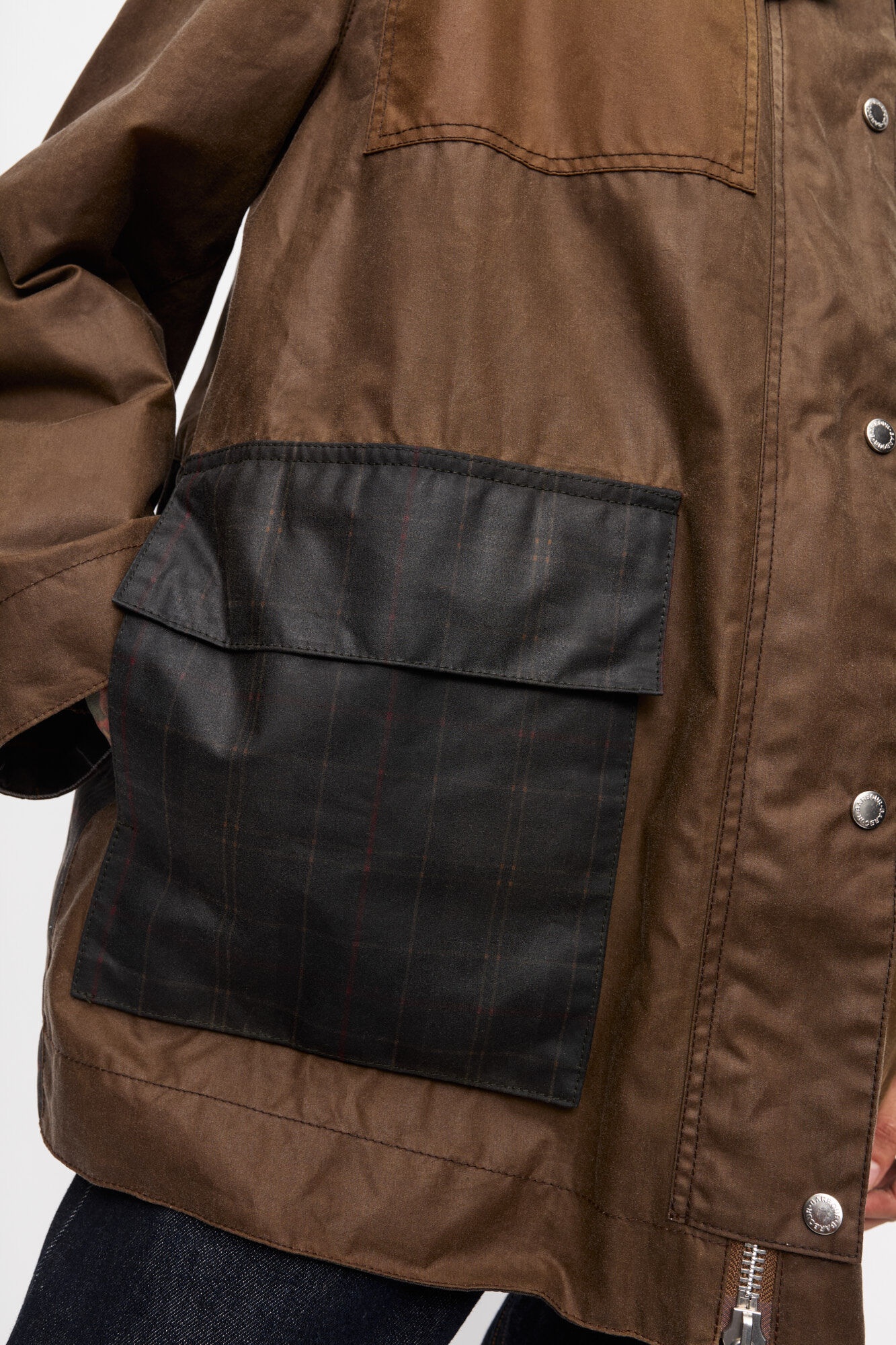 GANNI X BARBOUR WAXED DUFFLE COAT - 5