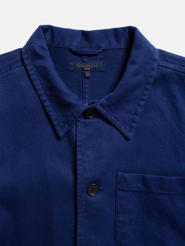 Barney Worker Jacket Mid Blue - 4