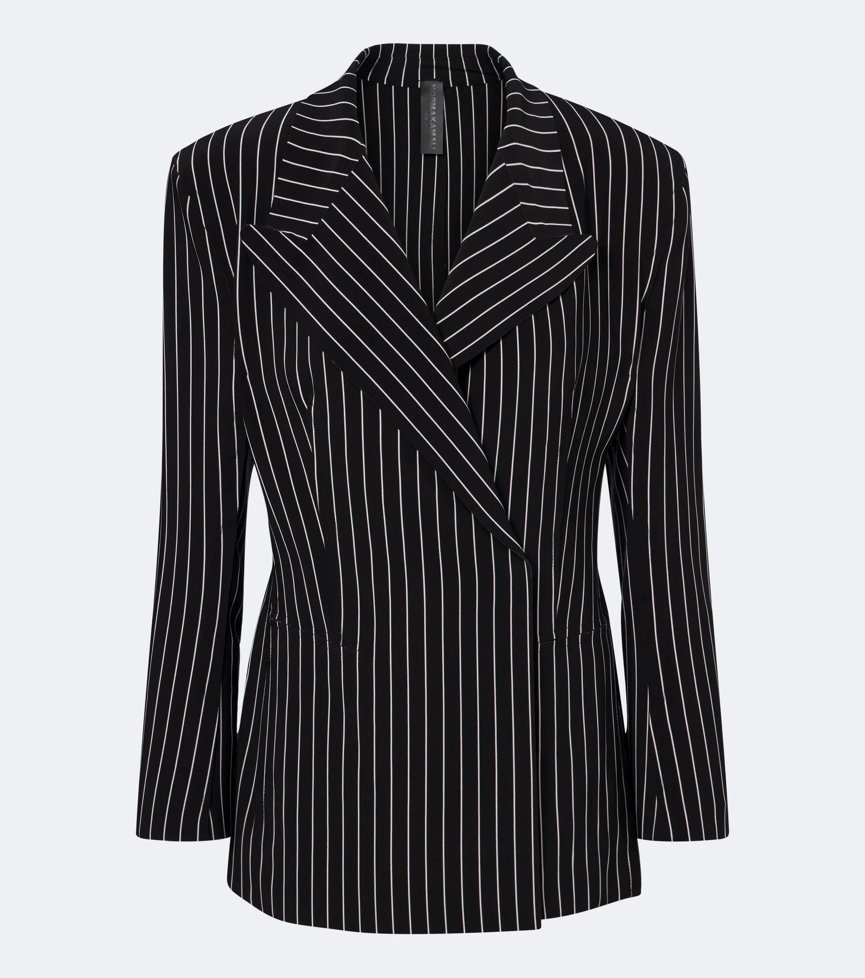 Pinstripe double-breasted blazer - 1