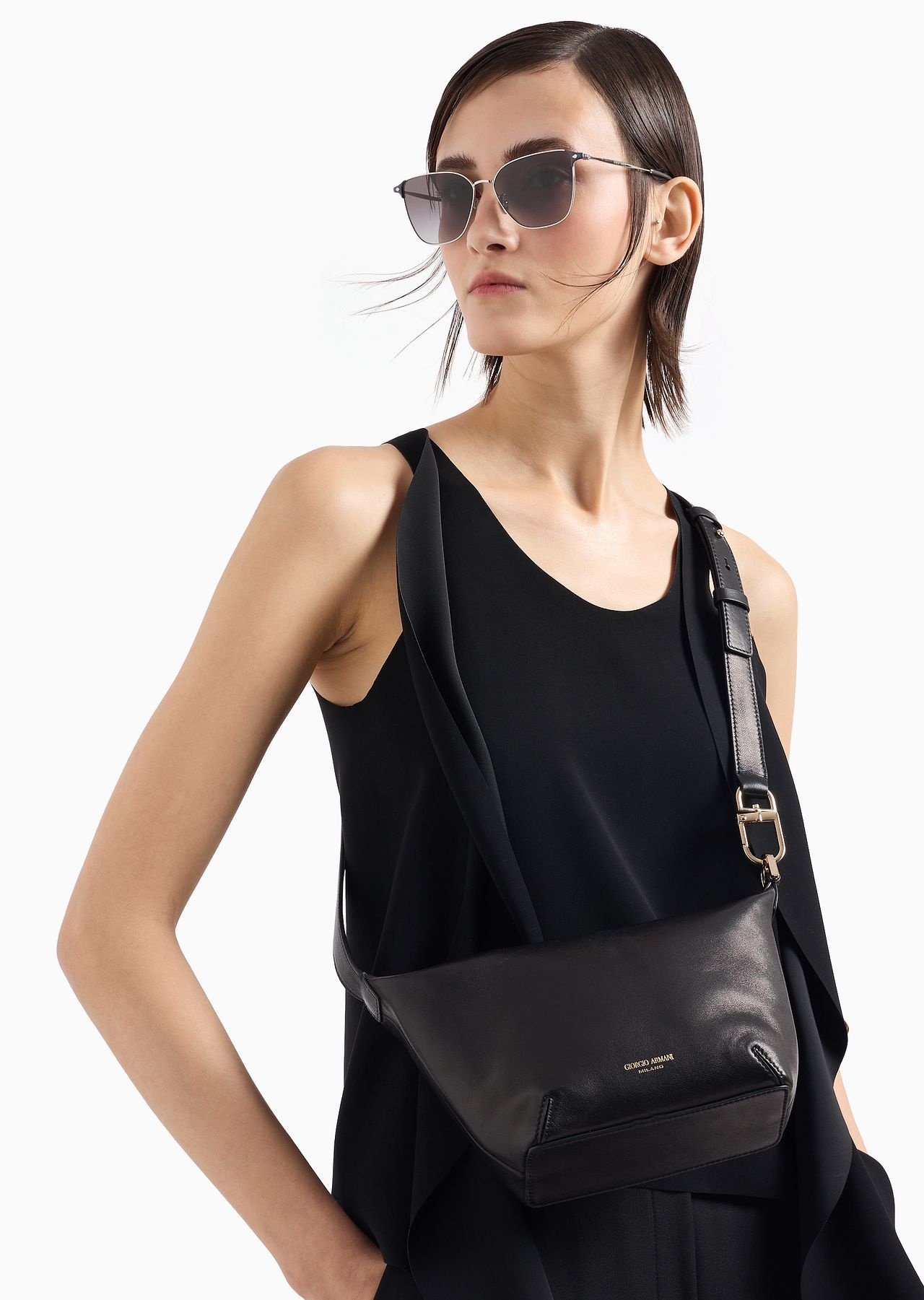 Small la Prima Soft nappa leather handbag - 7