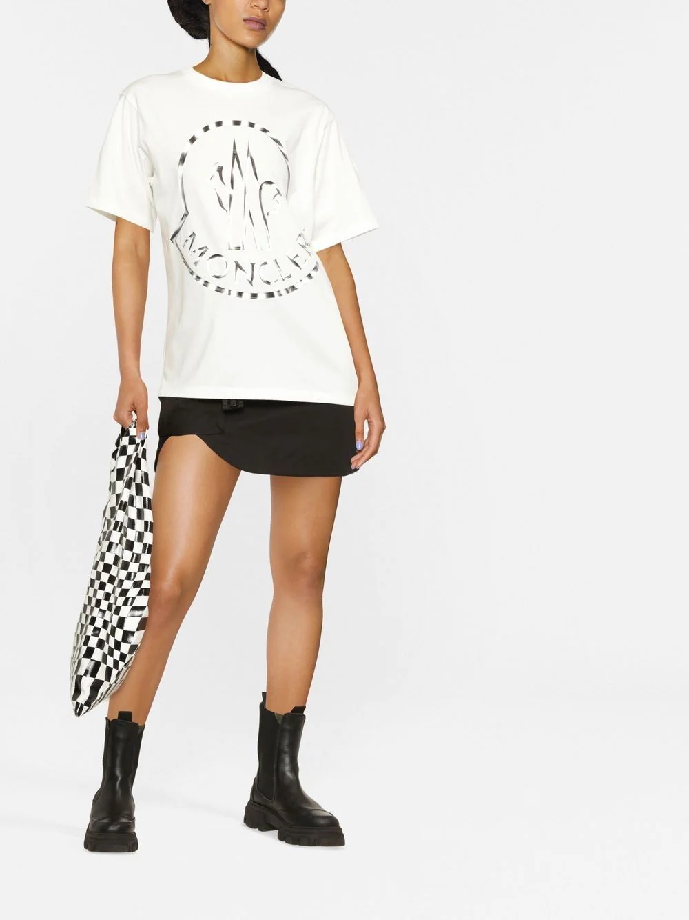 bi-colour logo-print T-shirt - 2