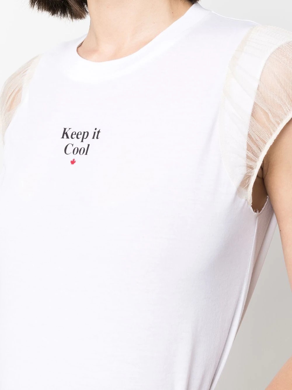 slogan print T-shirt - 5