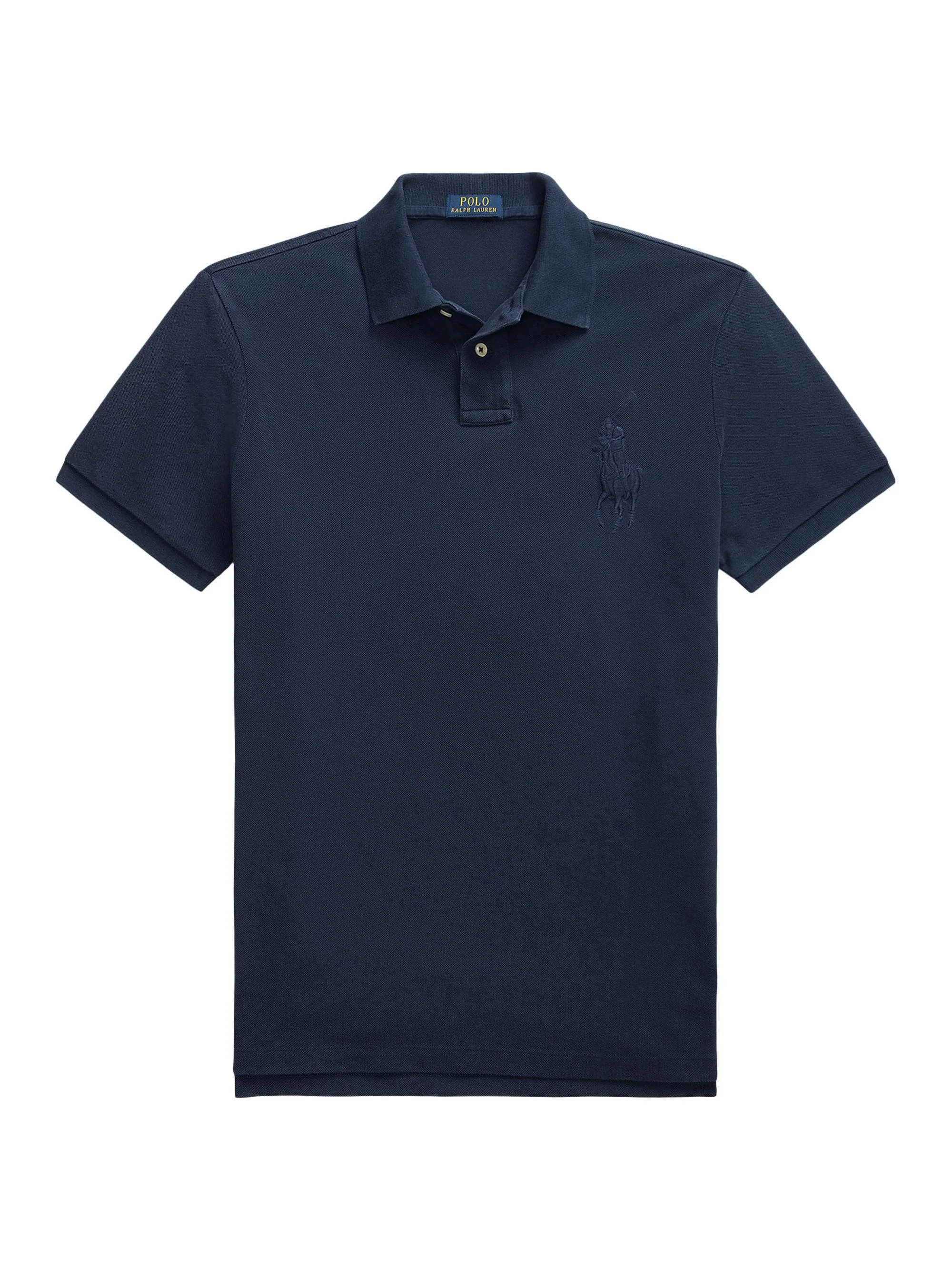 Men's Custom-Slim-Fit Big Pony Mesh Polo Shirt - Cruise Navy - 1