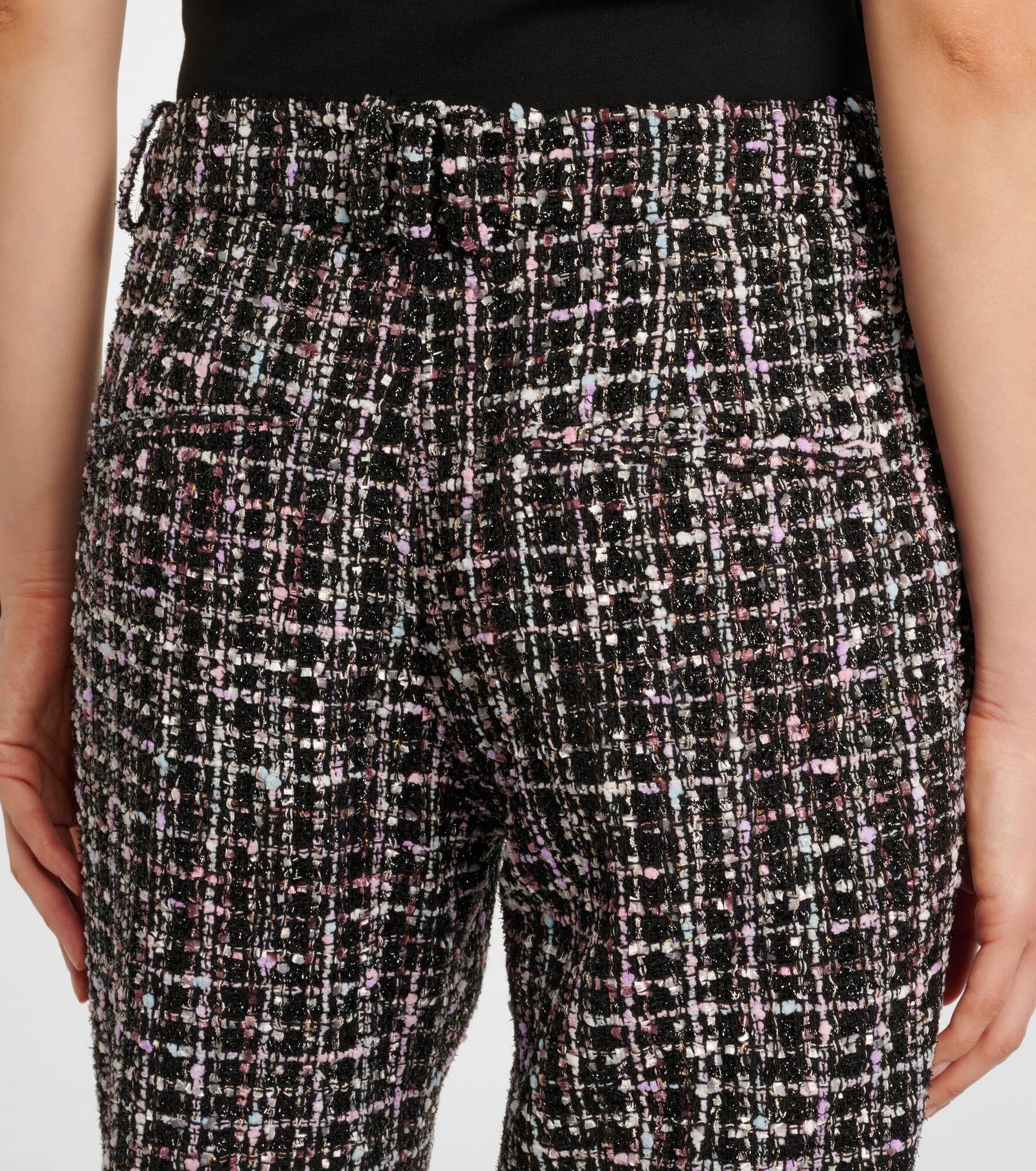 High-rise tweed flared pants - 6