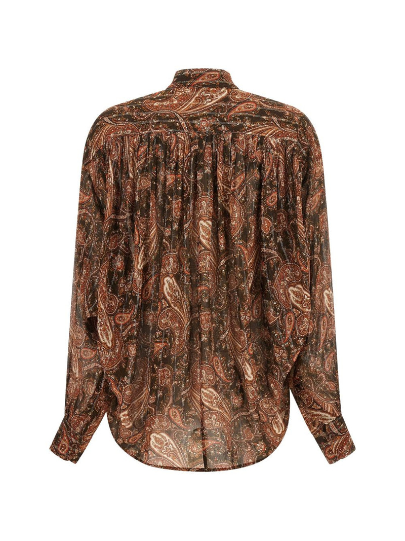 THE ANDAMANE Rania paisley-print lam shirt outlook