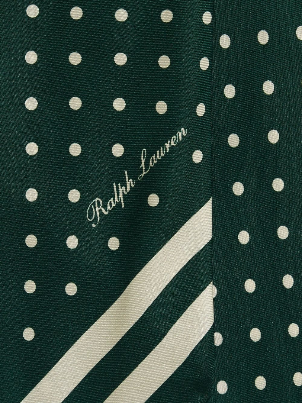 polka-dot silk scarf - 3