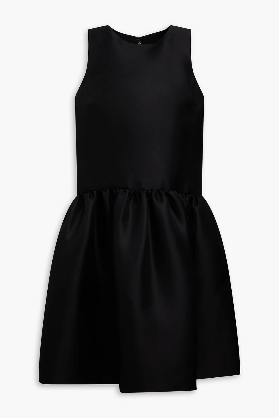 Gathered duchesse silk-satin dress - 1