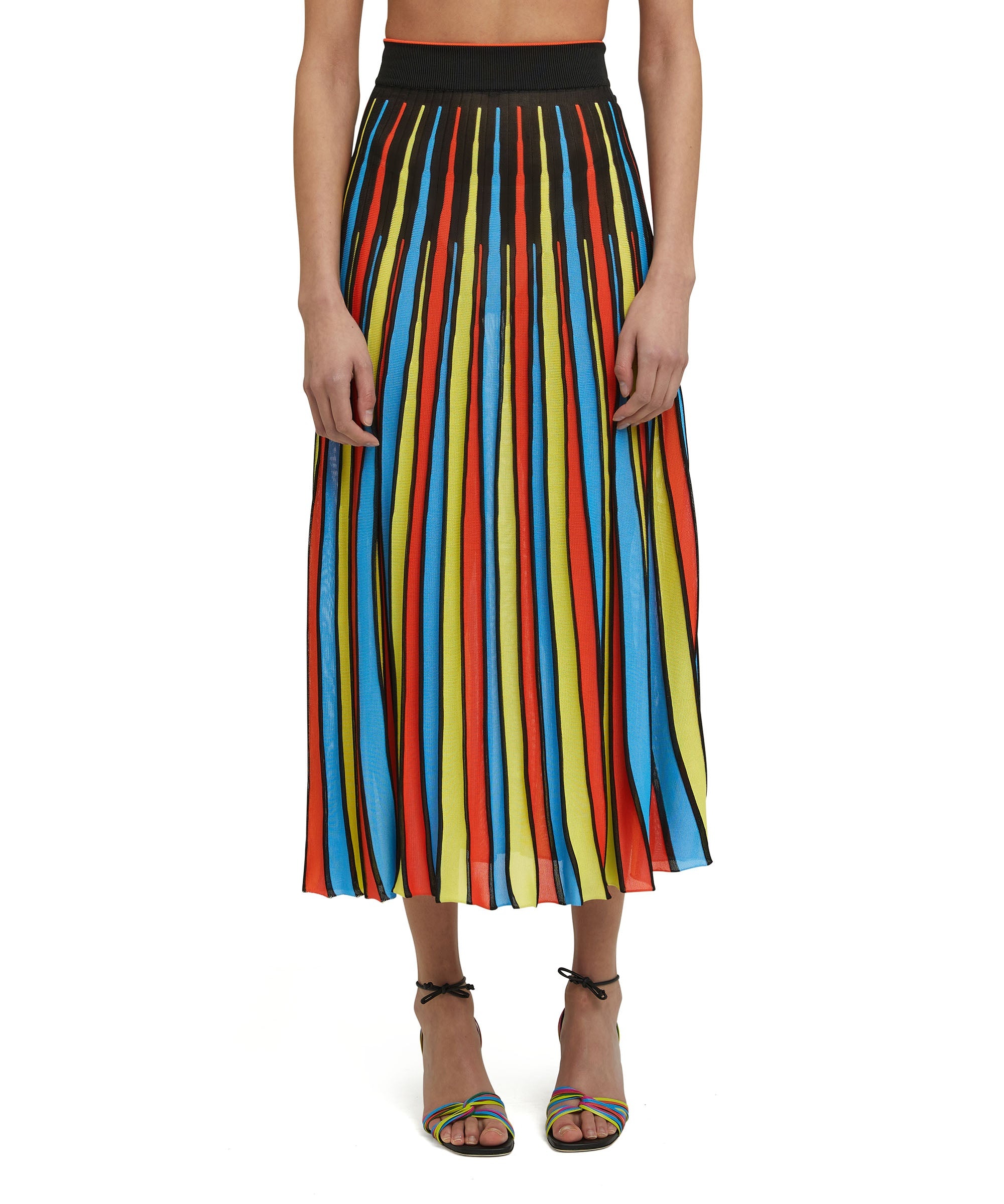 Viscose knit midi wheel skirt - 3